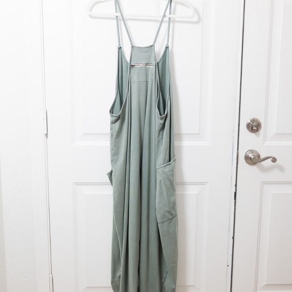 Free People Hot Shot Jumpsuit Green Size Medium - Picture 3 of 3